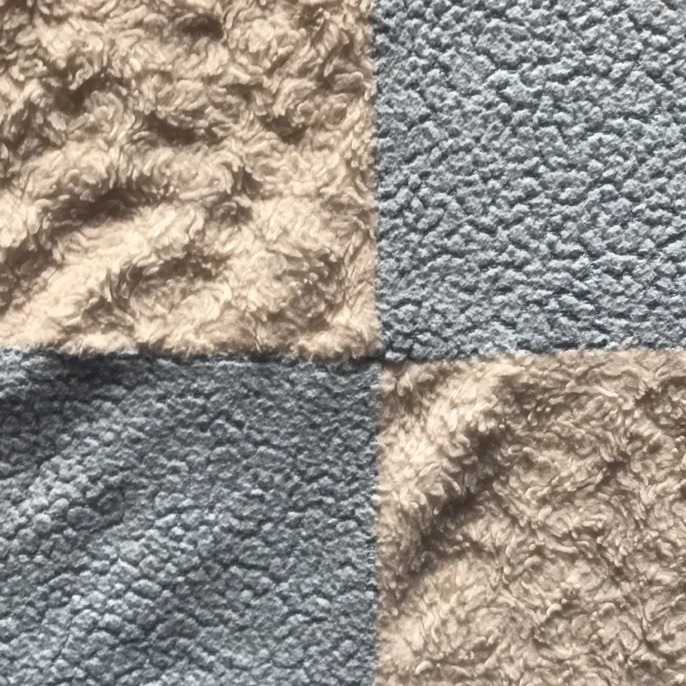 Baby Gear Light Blue & White Square Pattern Baby Boy Blanket